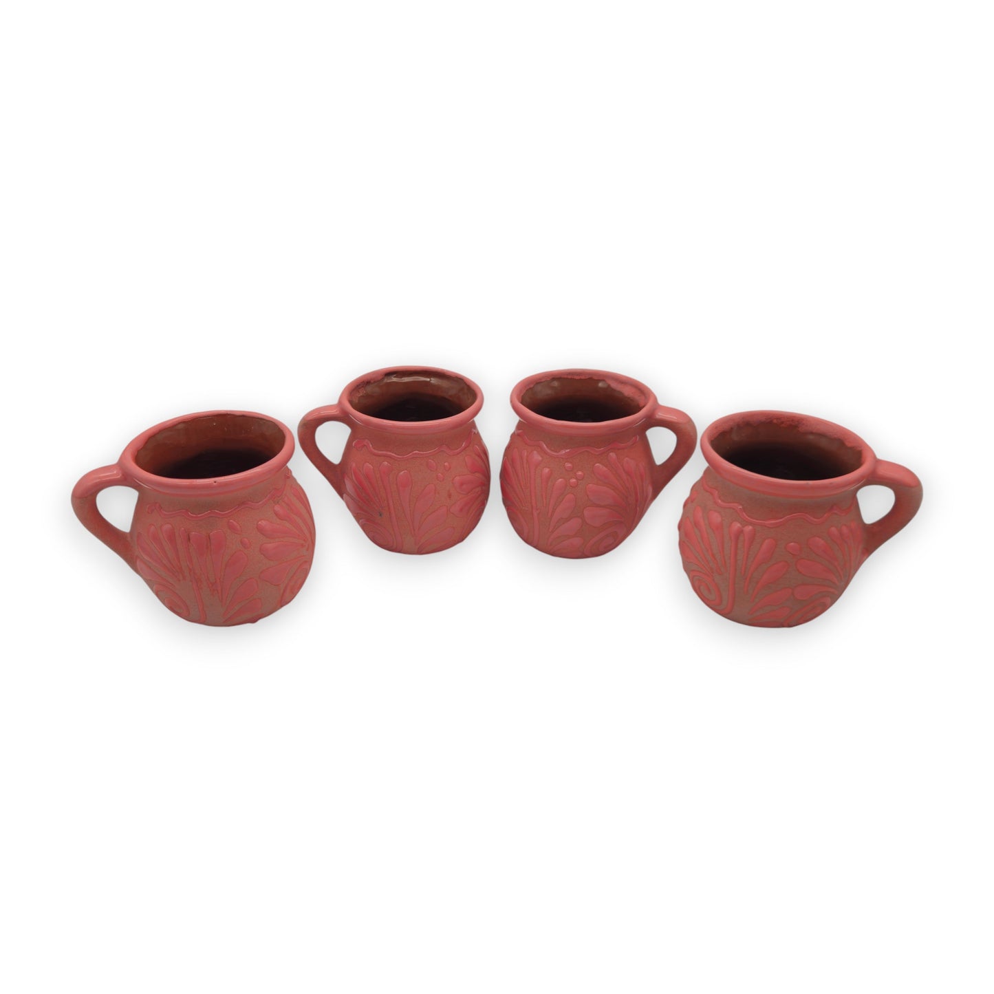 Pink Talavera Mug | Authentic Handmade Mexican Clay Jarrito