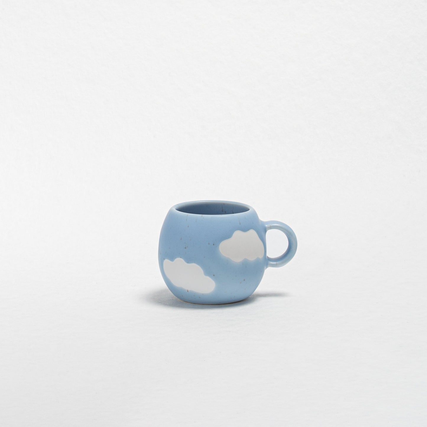 Set of 6 Espresso Ball Mugs stoneware ceramic — Cloud Collection Gift Box