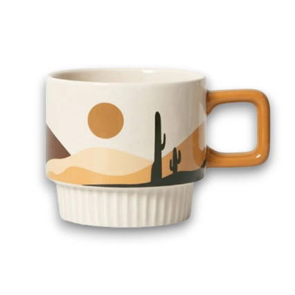 Tilley + Me Desert Vibe Artisanal Mug | Handcrafted Ceramic