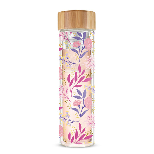 Blair: Botanical Bliss Glass Travel Infuser Mug