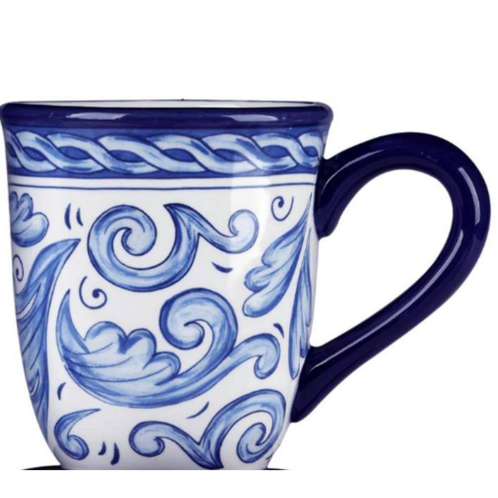 Veranda 14 Oz. Multi-Colored Melamine Mug (Set of 4)