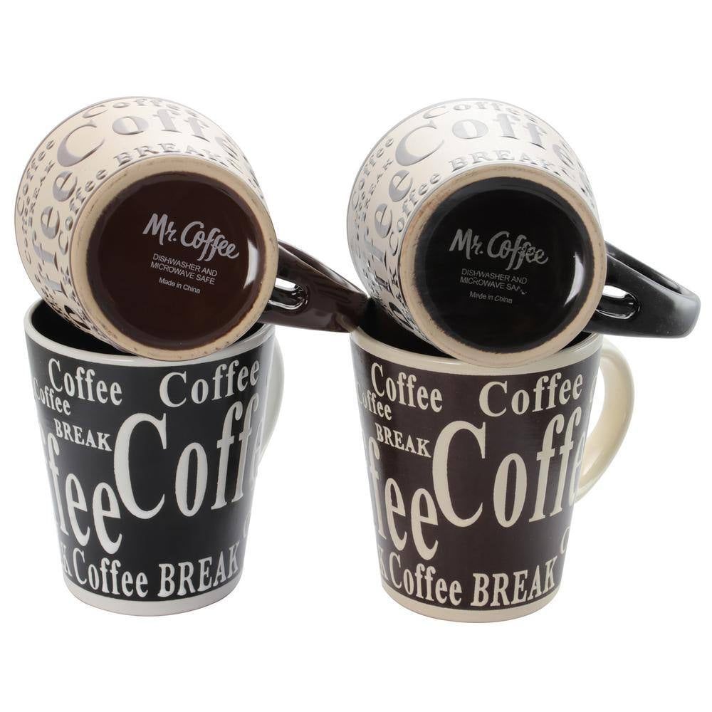 Chic and Cozy Bareggio 12 Oz. Coffee Mugs Set - Perfect for Your Daily Brew!
