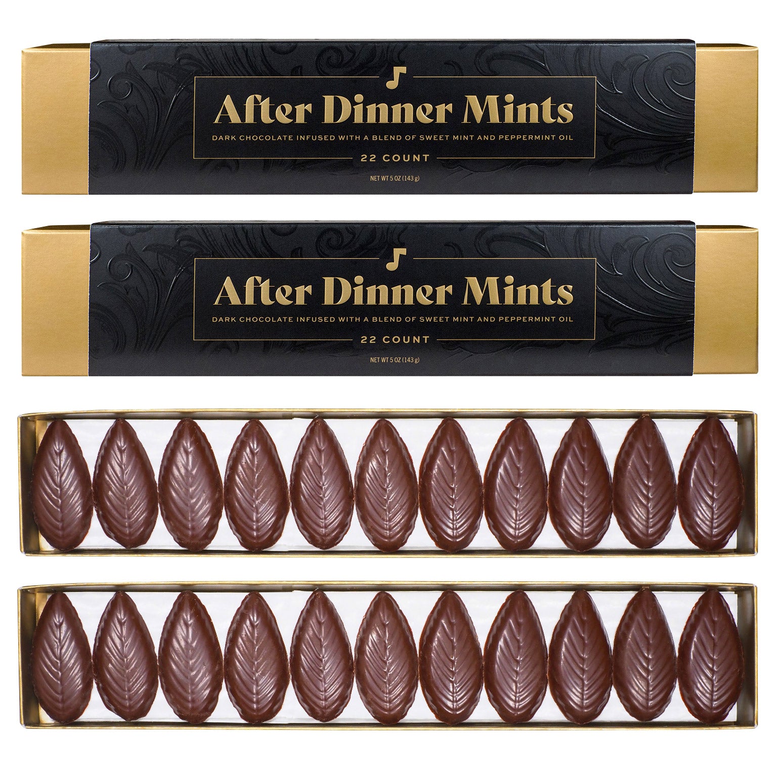 A'Cappella after Dinner Mints, 2-Pack, 44 Total Mints, 10 Oz. Total