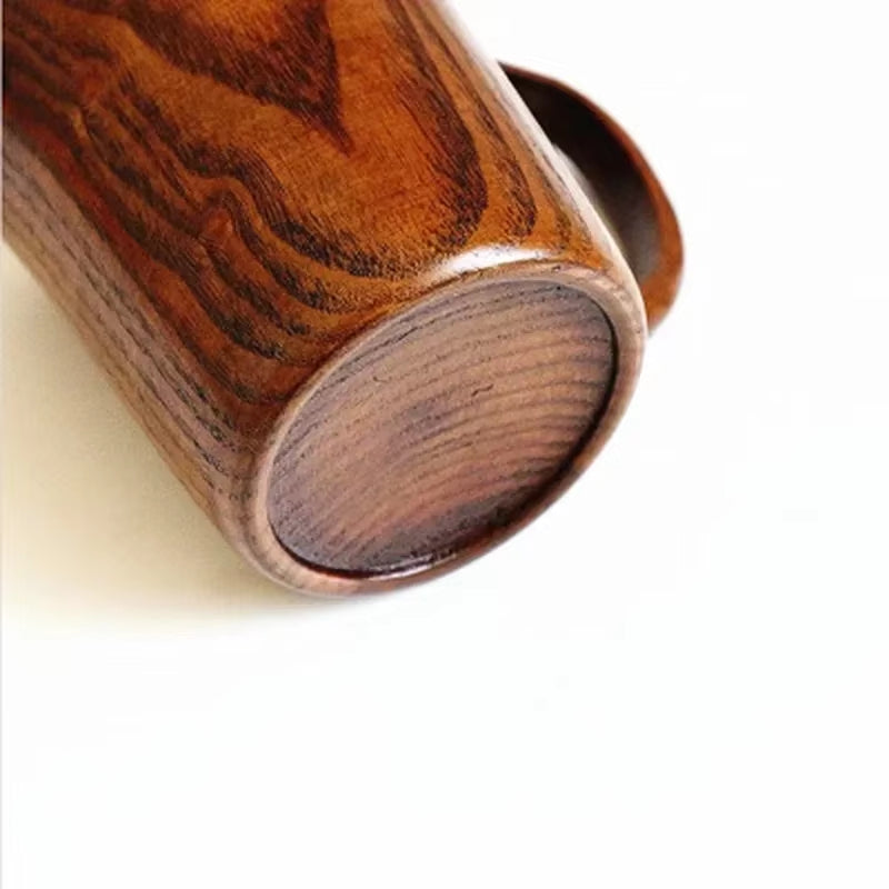 400ML Handmade Wood Cup Wooden Coffee Beer Mugs Breakfast Beer Milk Drinkware Tea Cup Home Decoration