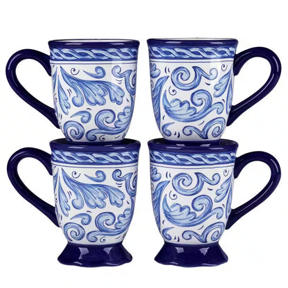 Veranda 14 Oz. Multi-Colored Melamine Mug (Set of 4)