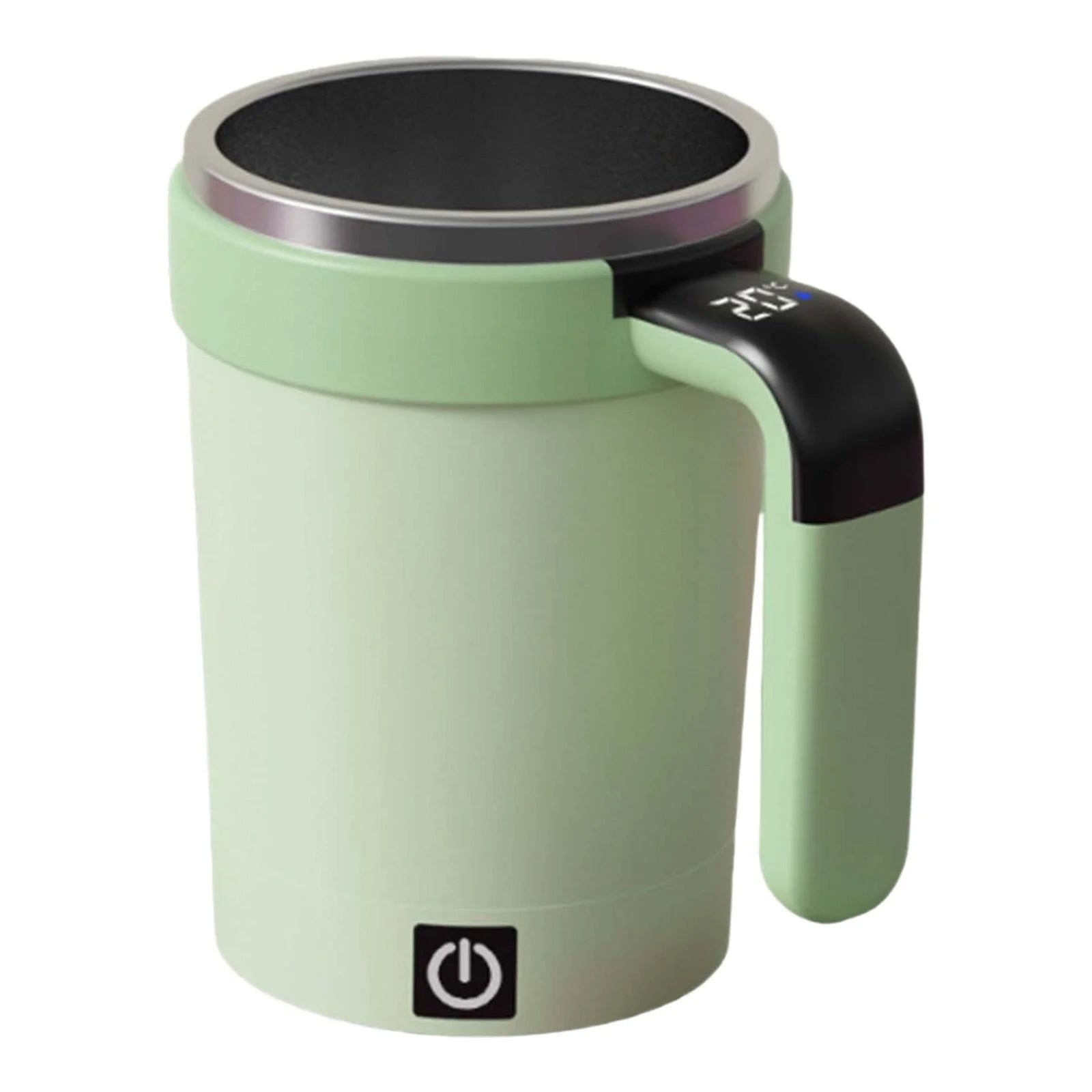 Automatic Stirring Coffee Mug with Temperature Display, 2026 Upgraded Self Stirring Coffee Cup, USB Rechargeable, Portable Travel Mug for Coffee, Tea, Hot Chocolate, Milk, 7.4*3.36In
