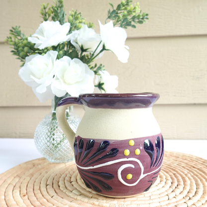 Handmade Mexican Clay Mug (Jarrito Style)