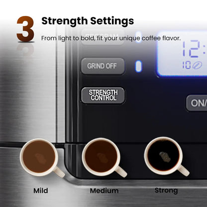 Programmable 10-Cup Grind & Brew Coffee Maker Machine with Built-In Grinder DCMB0