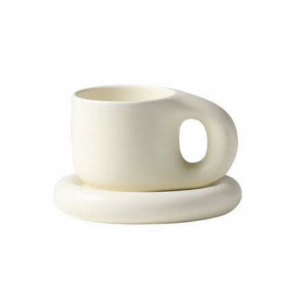 Korean Style Fatty Mug Design Splash Ink Ceramic Cup Spot Mugs Simple Coffee Mug Couple Cups Coffee Mugs Tea Drinkware