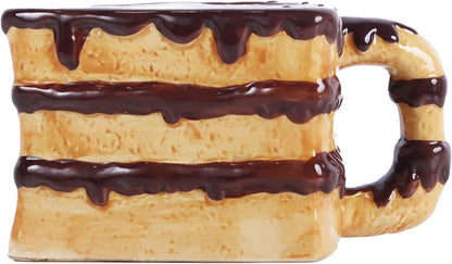 Indulge in Fun with Our Slice of Cake 12oz Ceramic Coffee Mug - Perfect for Coffee Lovers!