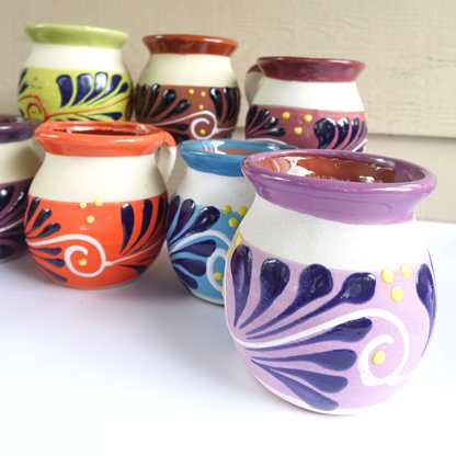 Handmade Mexican Clay Mug (Jarrito Style)