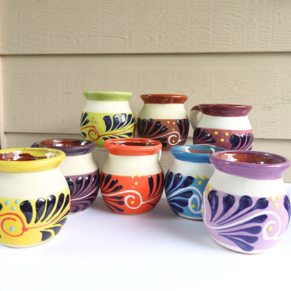 Handmade Mexican Clay Mug (Jarrito Style)