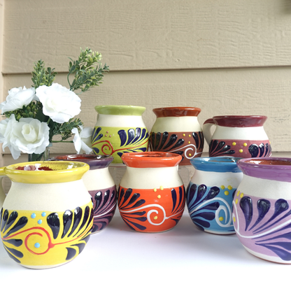 Handmade Mexican Clay Mug (Jarrito Style)