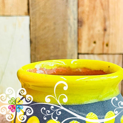 Set of Black Rainbow Espiga Plumeado Cantarito Cup - Set Clay Cantarito