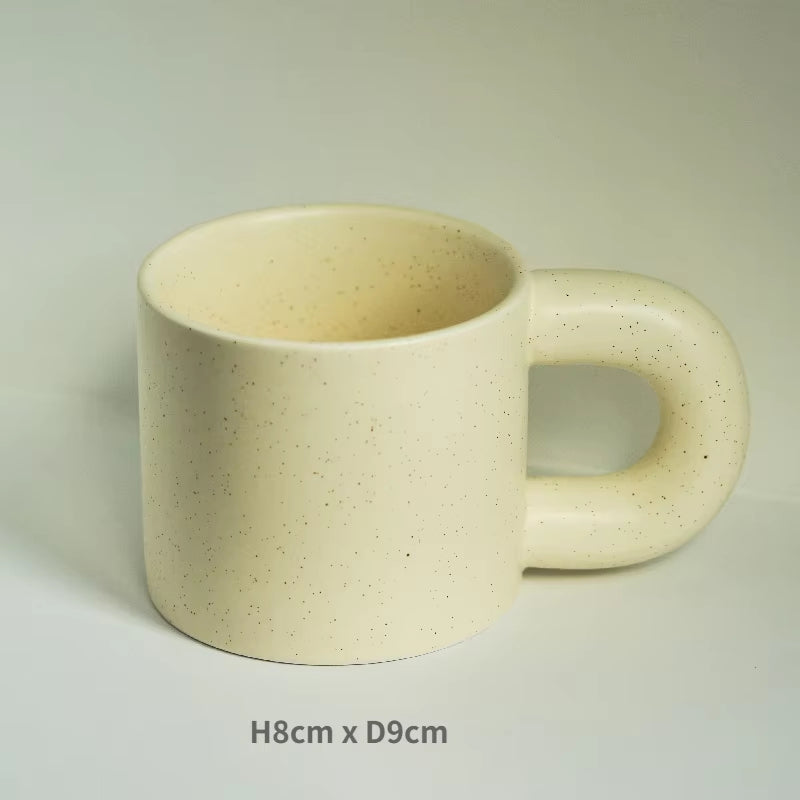 Korean Style Fatty Mug Design Splash Ink Ceramic Cup Spot Mugs Simple Coffee Mug Couple Cups Coffee Mugs Tea Drinkware