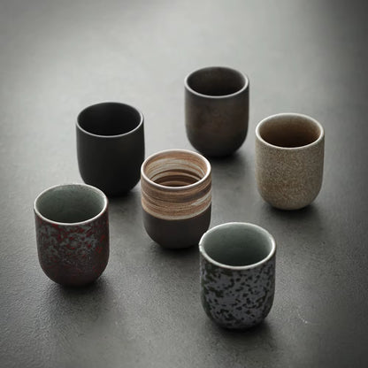 New Vintage Ceramics Cups Japanese Stoneware Porcelain 130Ml Tea Mug Healthy Lifestyle Kung Fu Tea Sake Coffee Cups Drinkware