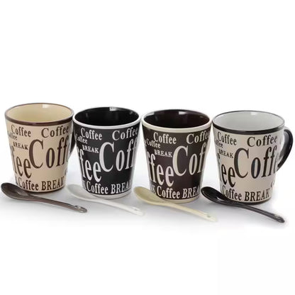 Chic and Cozy Bareggio 12 Oz. Coffee Mugs Set - Perfect for Your Daily Brew!