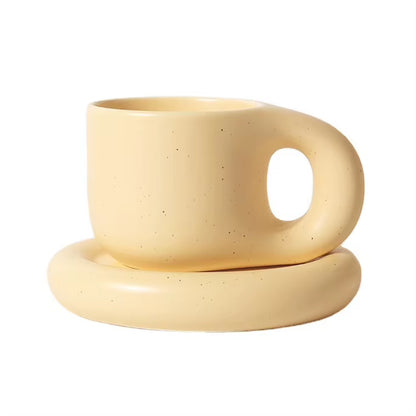 Korean Style Fatty Mug Design Splash Ink Ceramic Cup Spot Mugs Simple Coffee Mug Couple Cups Coffee Mugs Tea Drinkware
