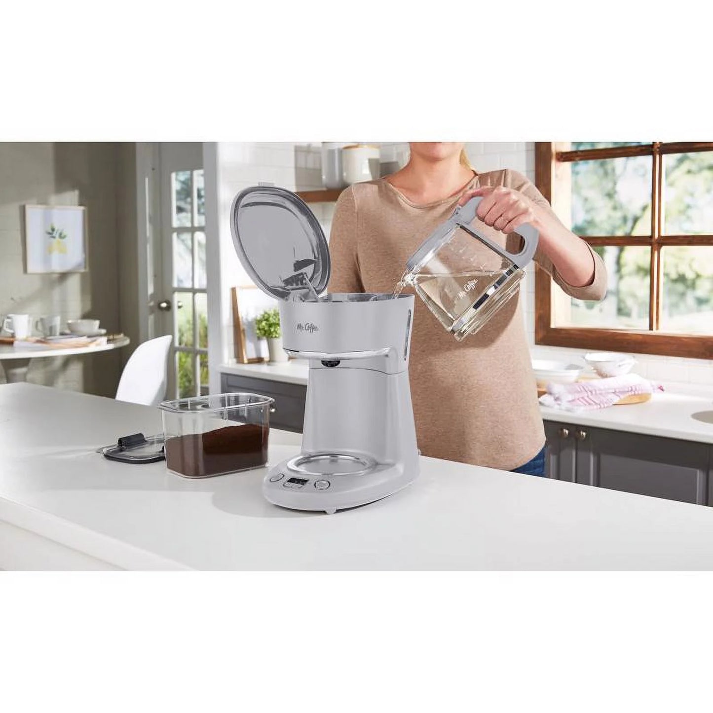 Programmable 12-Cup Coffee Maker, Grey