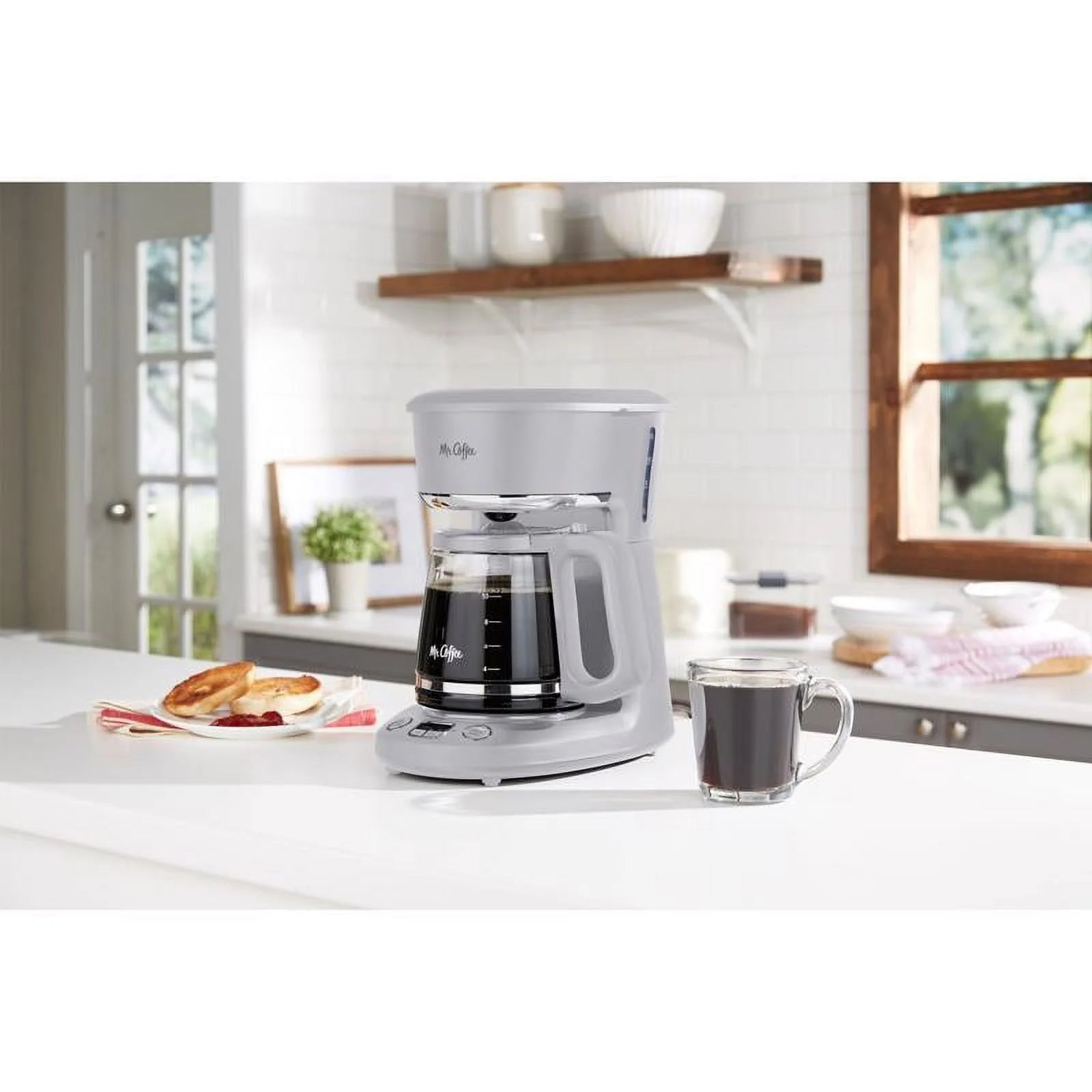 Programmable 12-Cup Coffee Maker, Grey