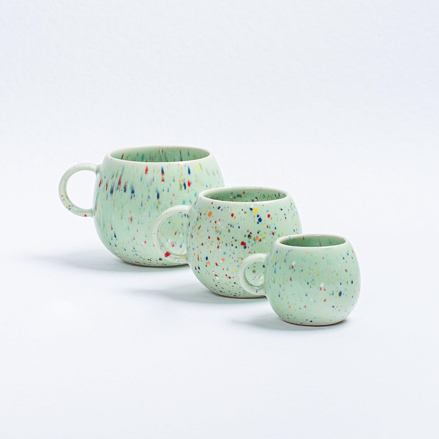 Green Ball Mug 17oz / 500ml stoneware ceramic — Party Collection