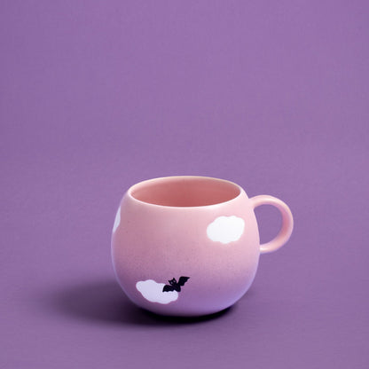 Pinklac Cloud stoneware ceramic Mug 17oz / 500ml Bat — Halloween Collection