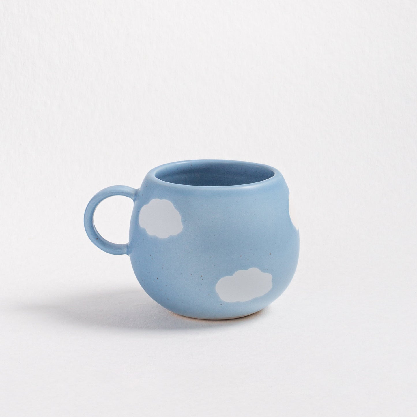 Set of 6 Espresso Ball Mugs stoneware ceramic — Cloud Collection Gift Box