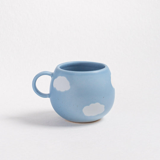Blue Ball Mug 17oz / 500ml stoneware ceramic — Cloud Collection