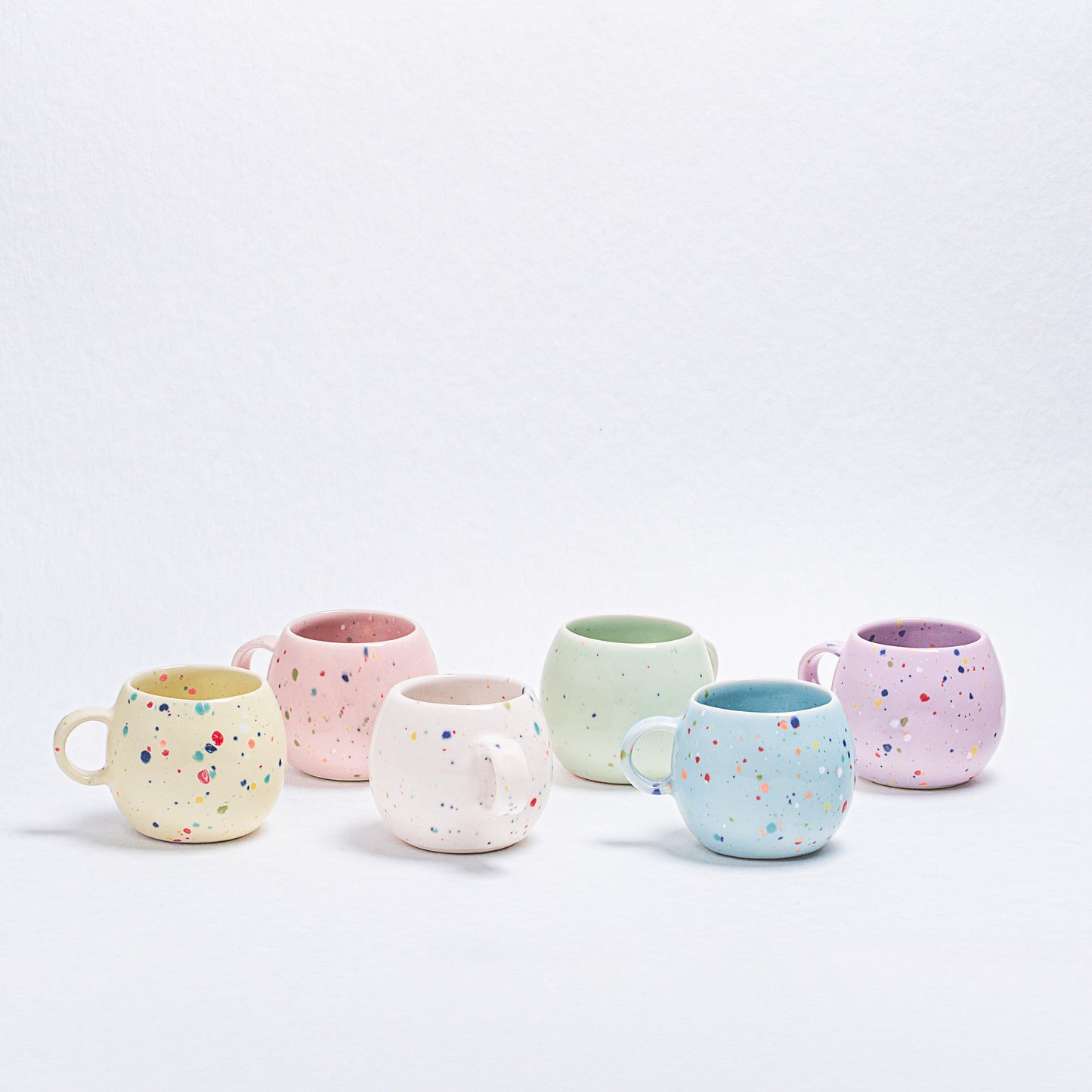 White Ball Mug 8.5oz / 250ml stoneware ceramic — Party Collection