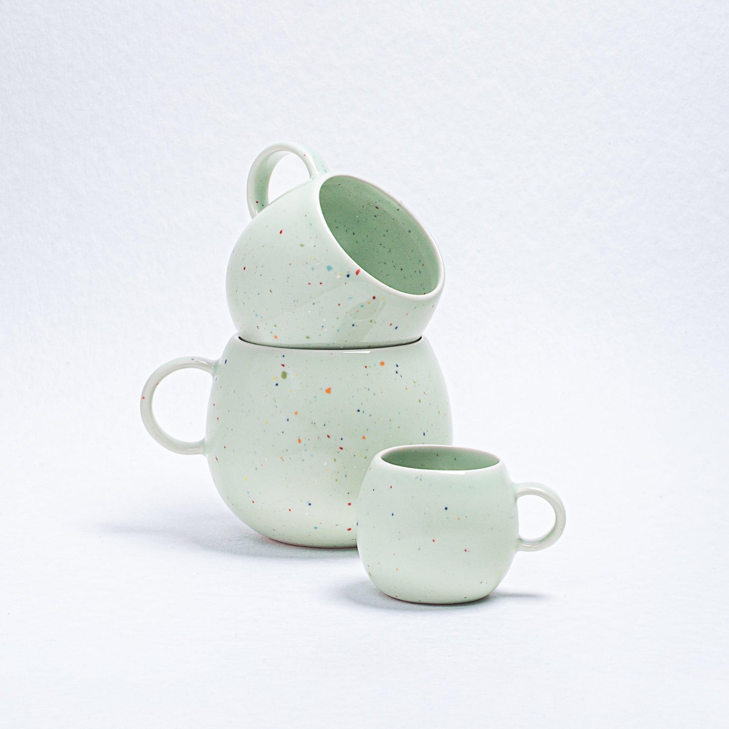 Green Ball Mug 17oz / 500ml stoneware ceramic — Party Collection