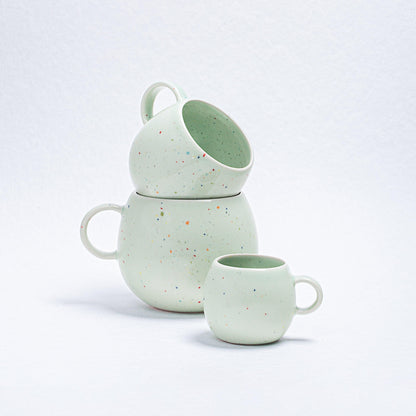 Green Ball Mug 17oz / 500ml stoneware ceramic — Party Collection