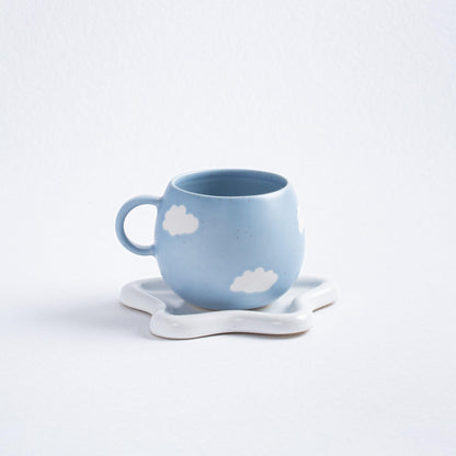 Blue Ball Mug 17oz / 500ml stoneware ceramic — Cloud Collection