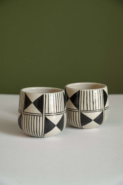 Handmade Stoneware Coffee Mug: Hand Painted Heritage Collection