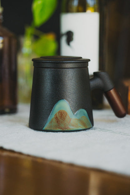 Mountain Peak Loose Leaf Steeping Mug