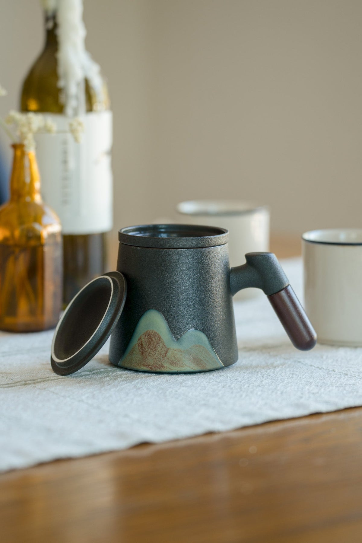 Mountain Peak Loose Leaf Steeping Mug