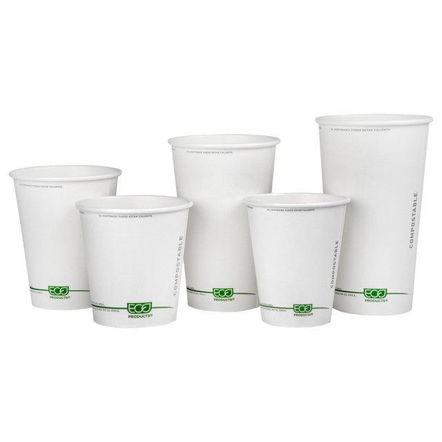 Eco-Products GreenStripe Renewable & Compostable Hot Cups 10oz (QTY 1000), SKU EP-BHC10-GS