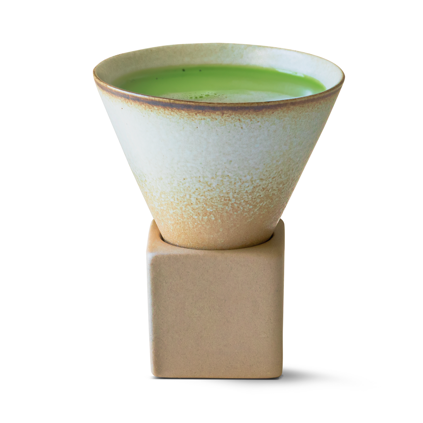 Brown Coffee Mug with Base  - 6.8 oz/200ml