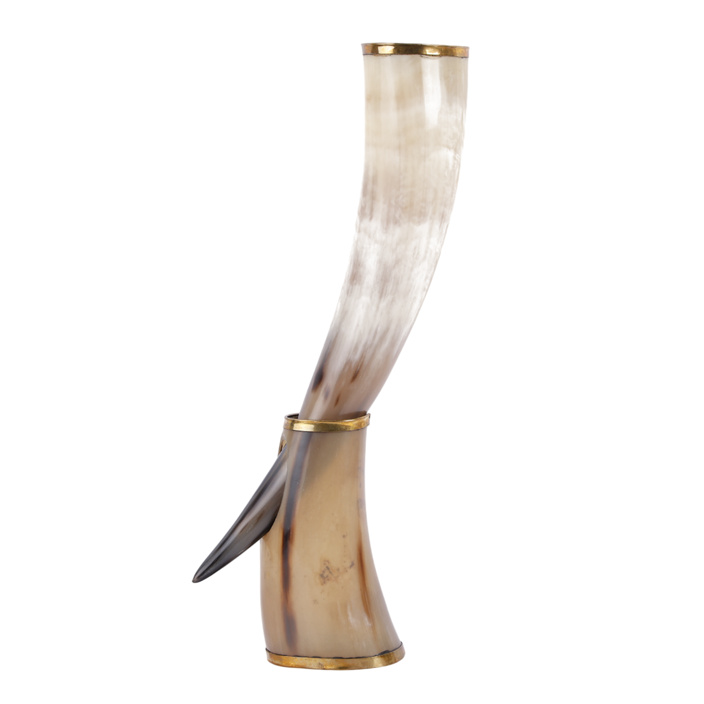handmade touch viking drinking horn with stand authentic mead mug 16 oz