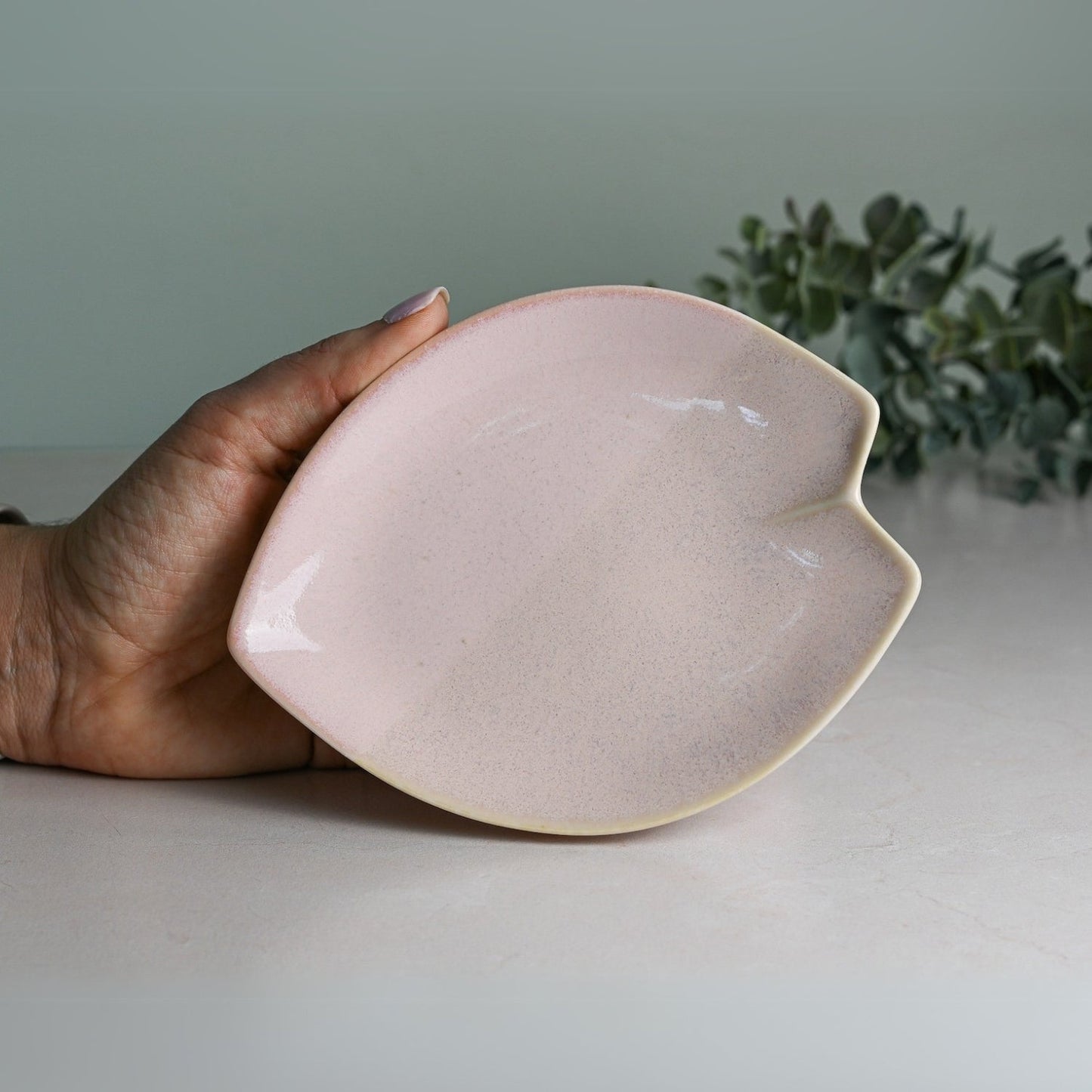 Pink LOVE Ceramic Tea Cup with Saucer