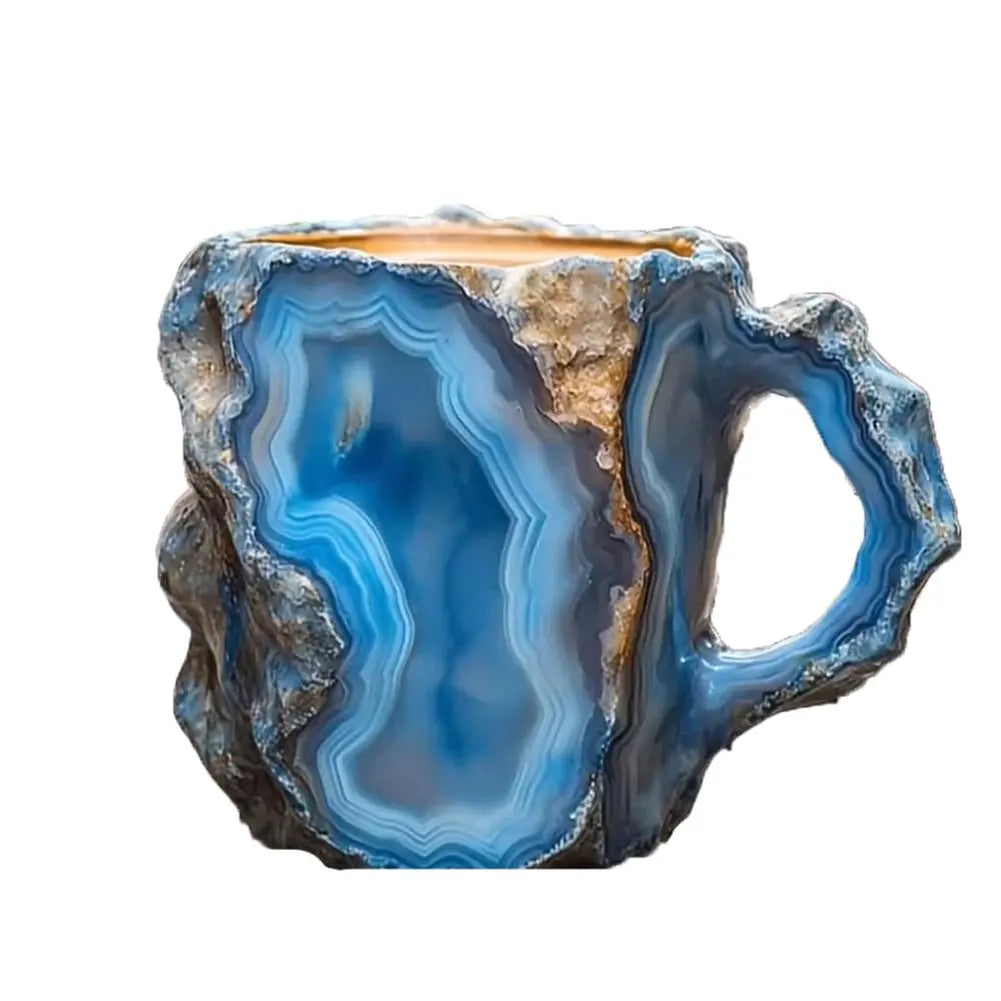 Crystal Coffee Mug – 14oz (Mineral-Inspired Resin Design)