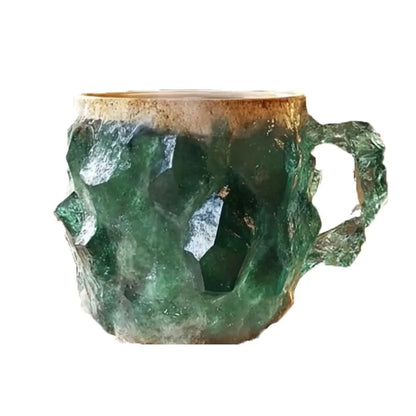 Crystal Coffee Mug – 14oz (Mineral-Inspired Resin Design)