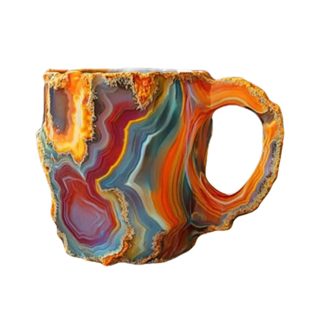 Crystal Coffee Mug – 14oz (Mineral-Inspired Resin Design)