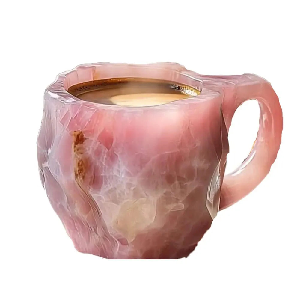 Crystal Coffee Mug – 14oz (Mineral-Inspired Resin Design)