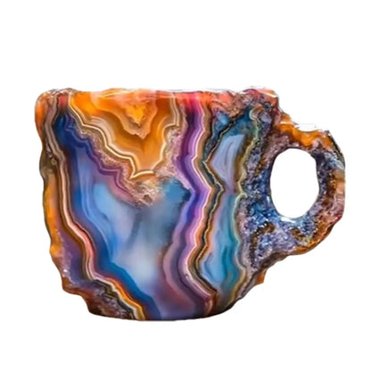Crystal Coffee Mug – 14oz (Mineral-Inspired Resin Design)