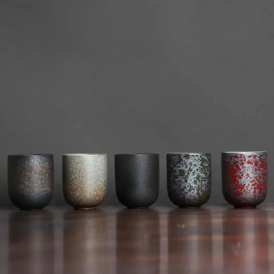 DecorBites™ Japanese Ceramic Coffee Cup Set - Personal Porcelain Tea Drinkware Mug