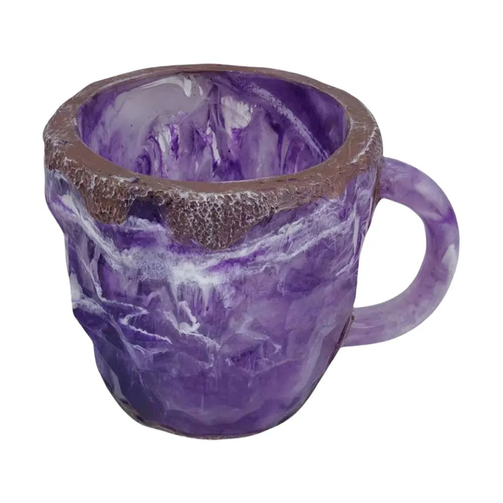 Crystal Coffee Mug – 14oz (Mineral-Inspired Resin Design)