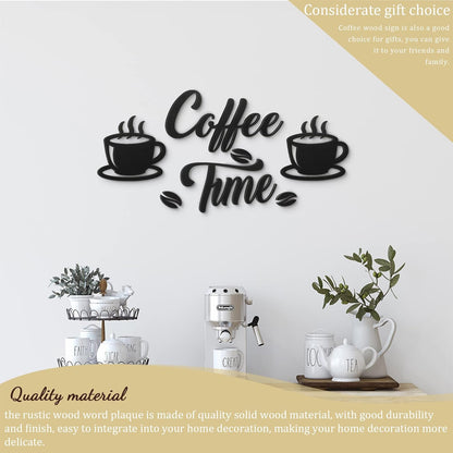 Transform Your Space with 7-Piece Coffee Time Rustic Wall Art Set - Perfect for Coffee Lovers!