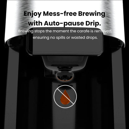 Programmable 10-Cup Grind & Brew Coffee Maker Machine with Built-In Grinder DCMB0
