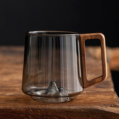 Stylish Borosilicate Glass – Green-Gray 400-430ml
