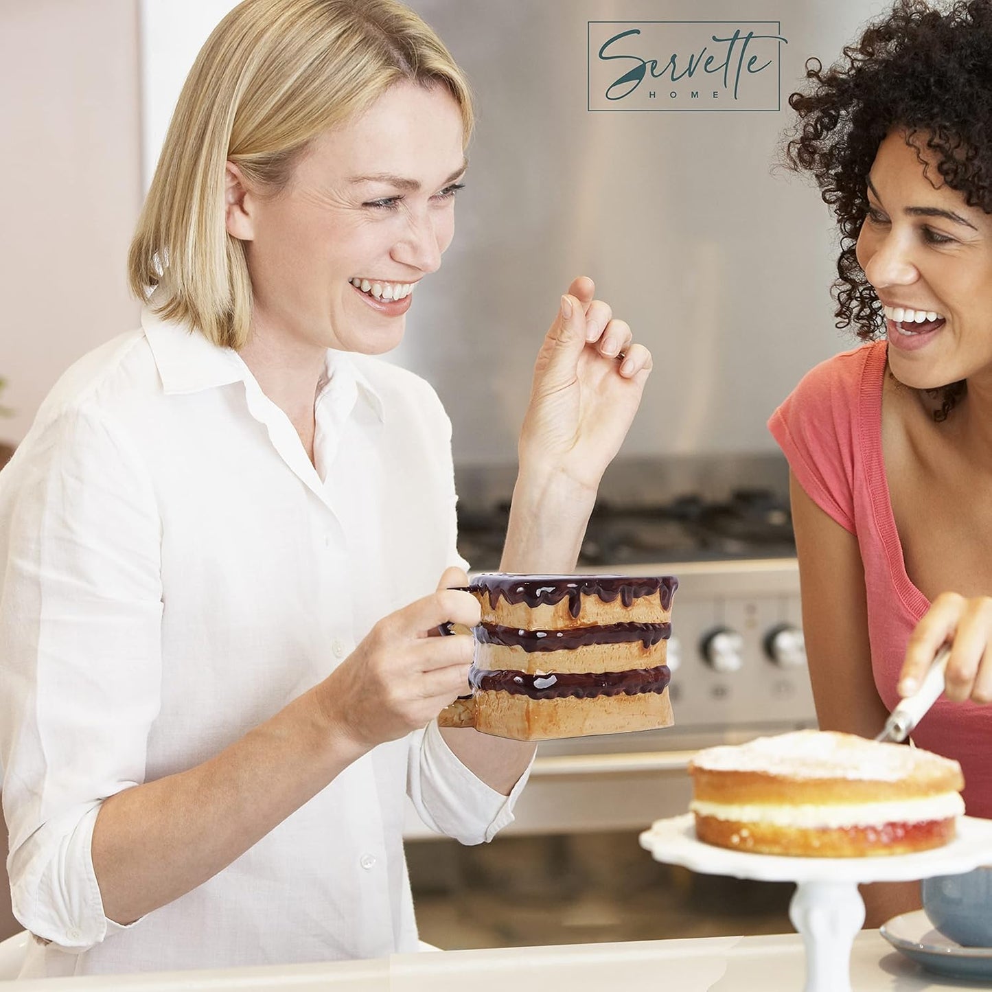 Indulge in Fun with Our Slice of Cake 12oz Ceramic Coffee Mug - Perfect for Coffee Lovers!